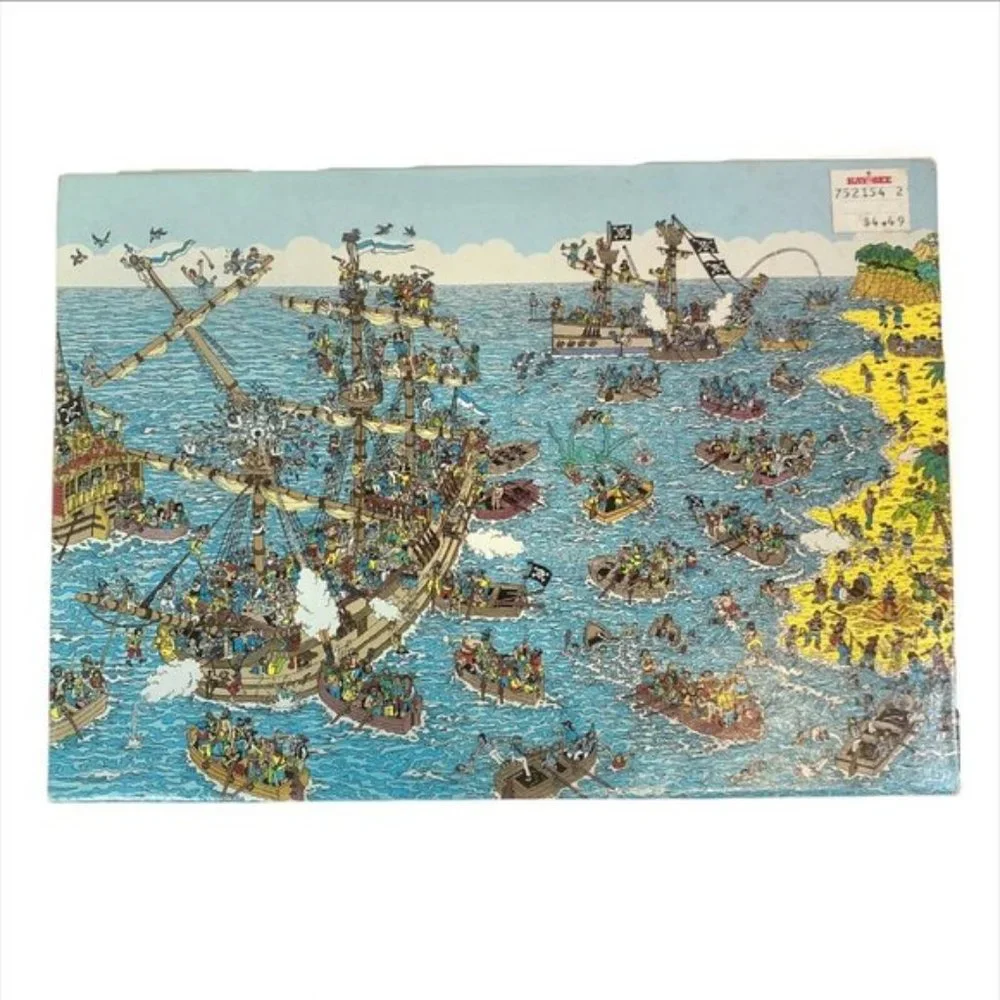 Vintage Jigsaw Puzzle Where’s Waldo‎ Pirate RARE